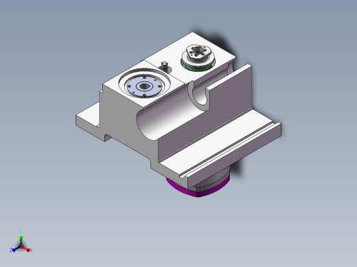 卧式加工中心齿轮箱 1505521正等轴测缩略图
