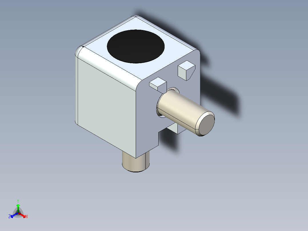 型材-BR 2D 20X20 CUBIC CONNECTOR 3842549858正等轴测图