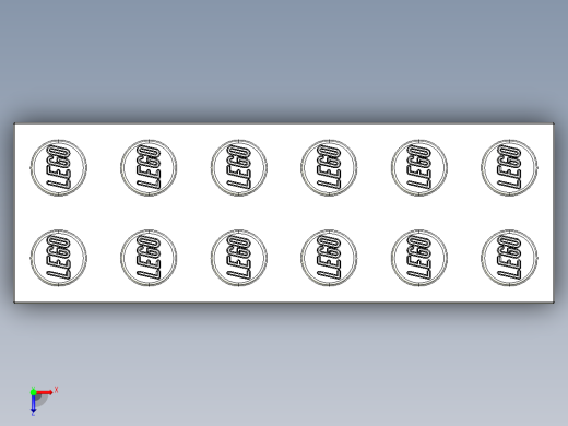 乐高套装 4421基本积木-4181142 - 2456 - 44237 White Brick 2 x 6.STEP俯视缩略图