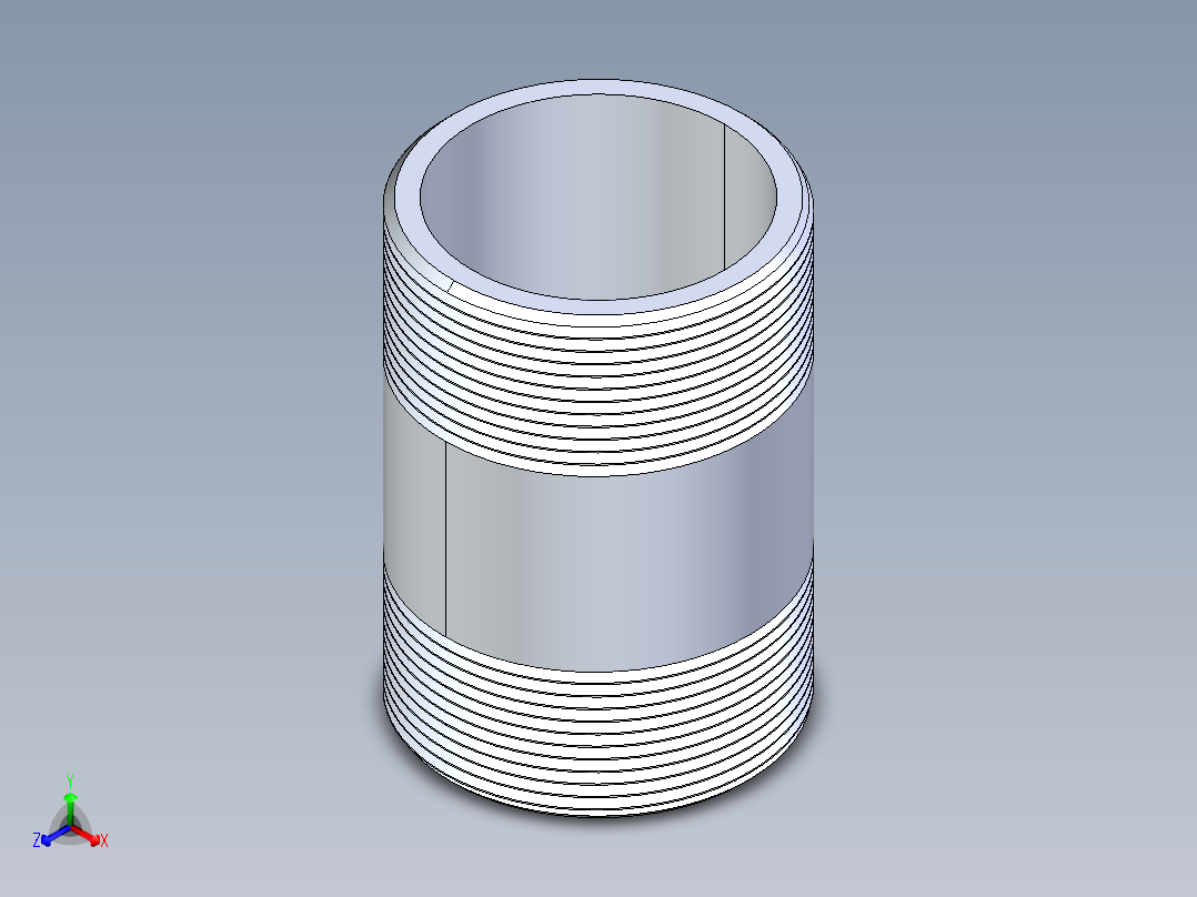 聚氯乙烯配件33-Sch80_Nipple_MPTxMPT_861-342_3in x 5in主视图