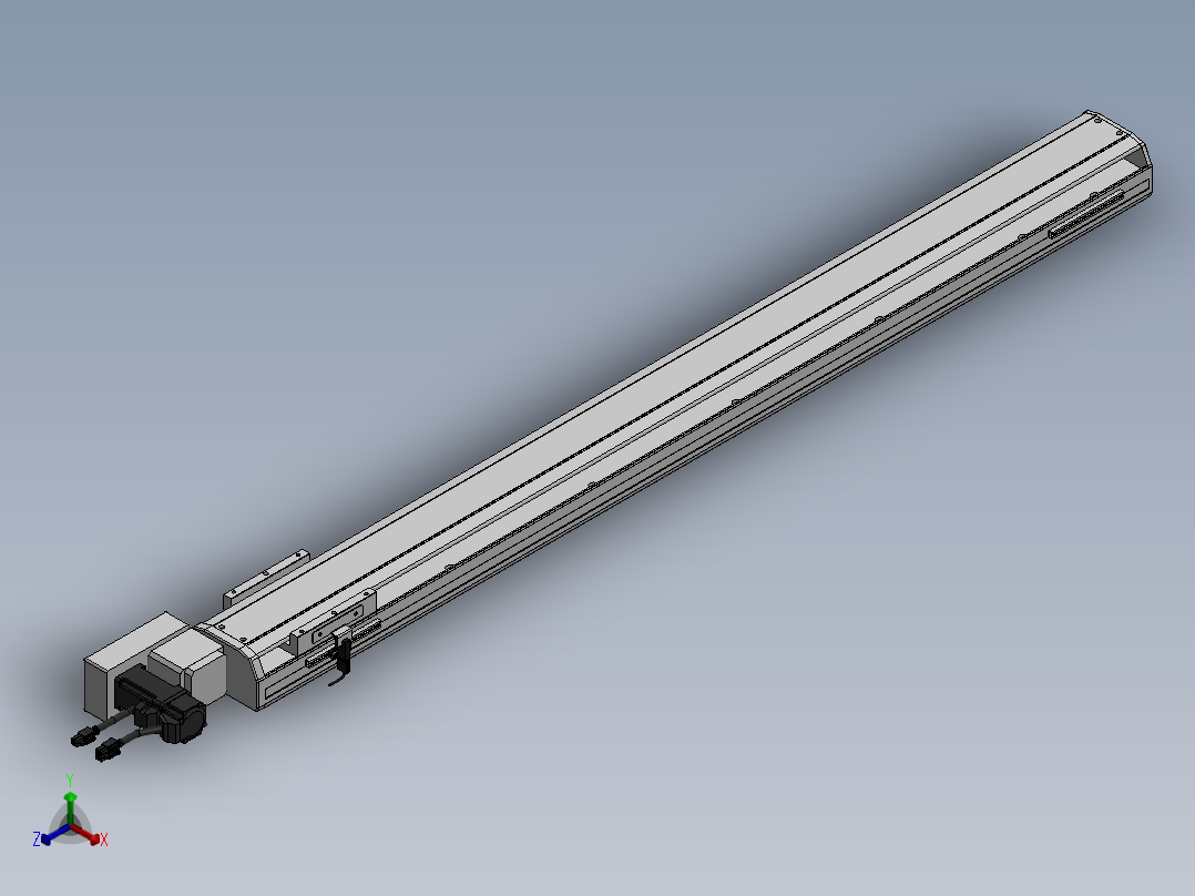 精密模组MT100-L78-1000-L-M10-C4正等轴测图