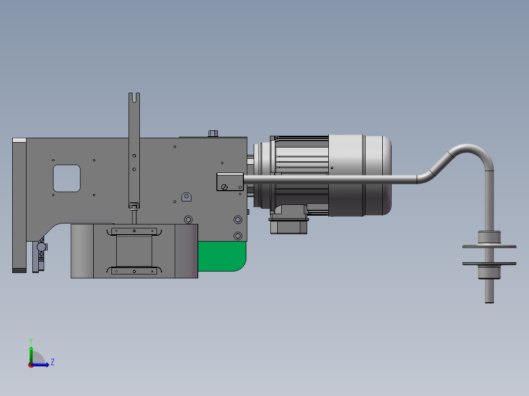 端子压接机左视图