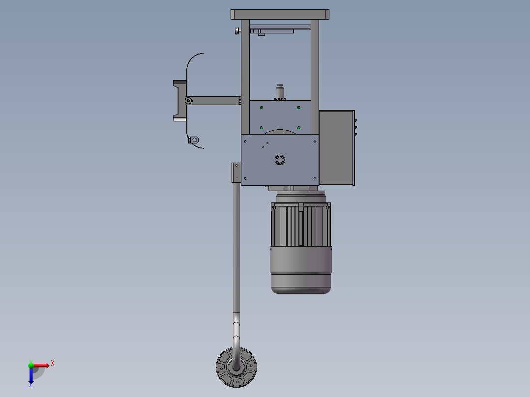 端子压接机俯视图