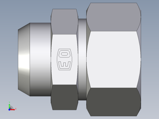 卡套式工业通用硬管接头EO_Weld_connector_AS22L前视缩略图