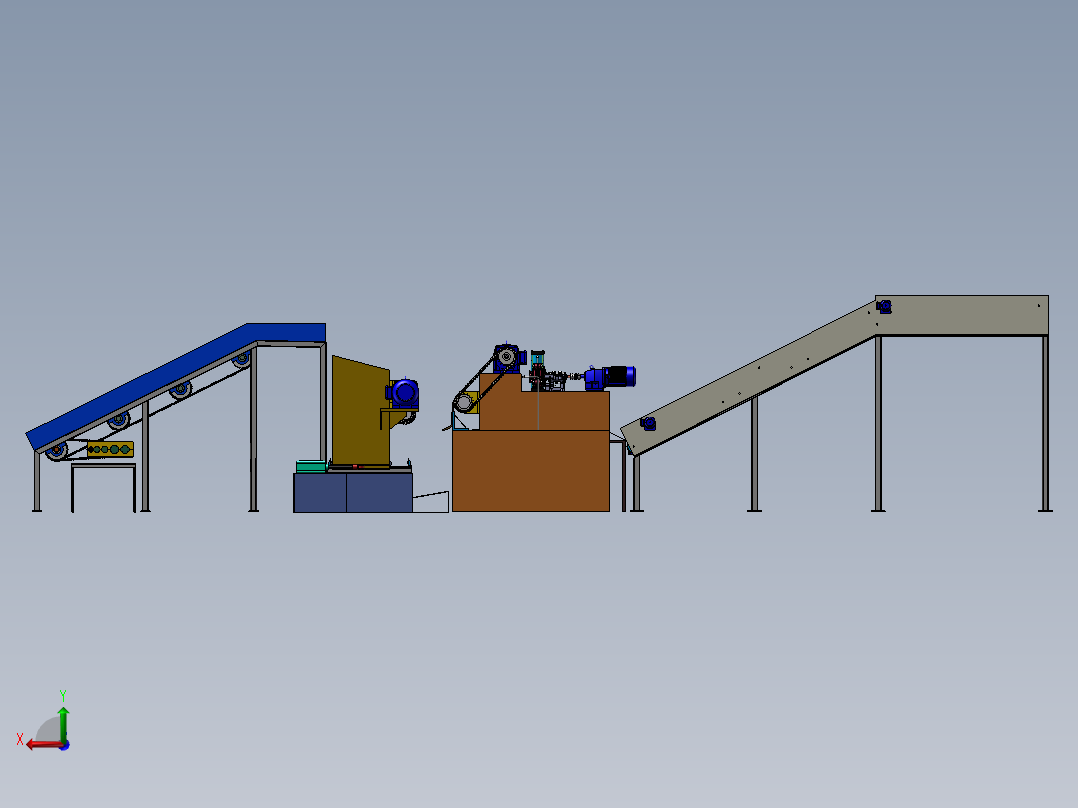原木剥皮机sw21后视图