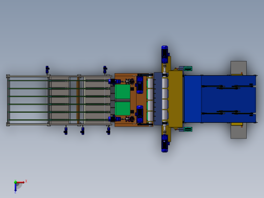 原木剥皮机sw21俯视缩略图