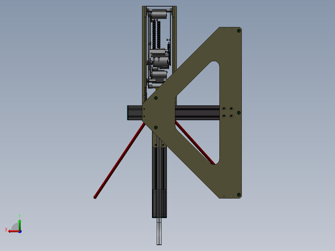 机械手开箱机sw18后视图