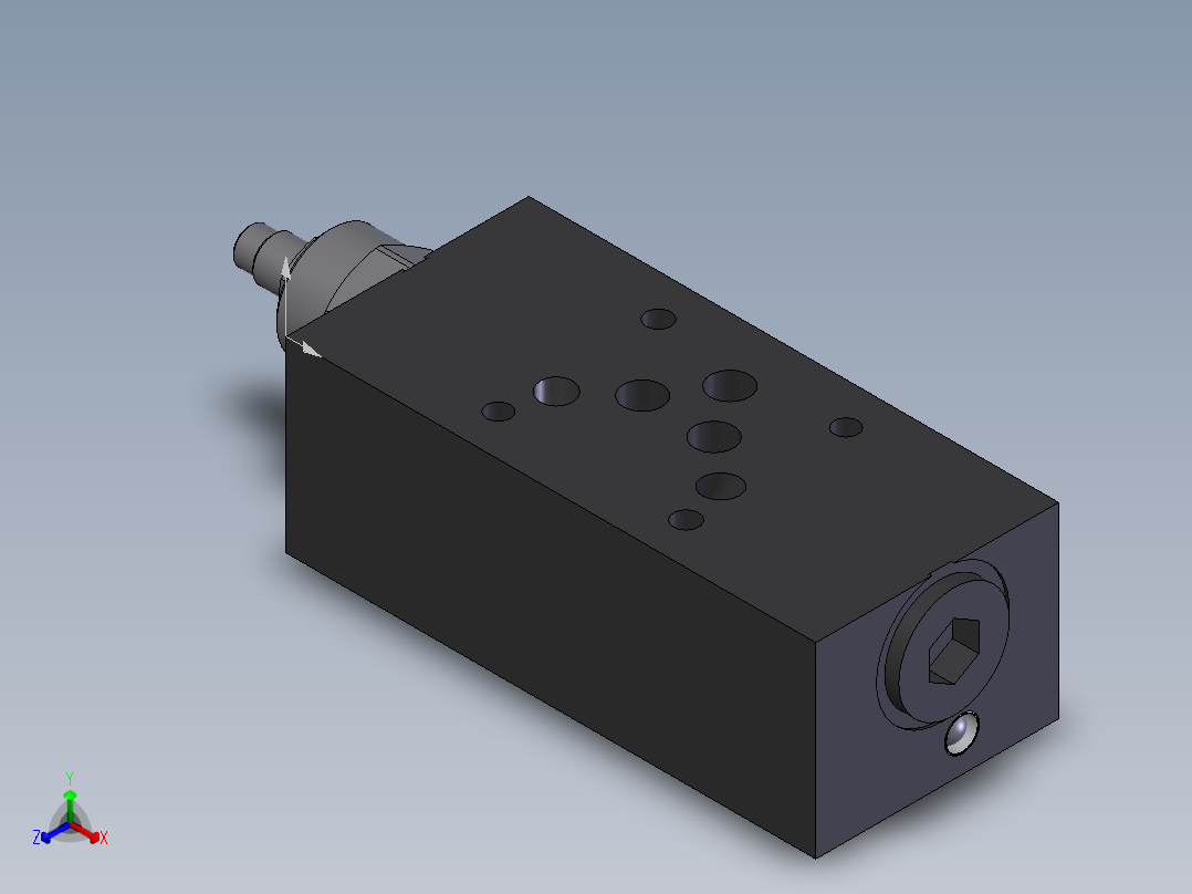Continental Hydraulics-F05MSV-NDA液压元件正等轴测图