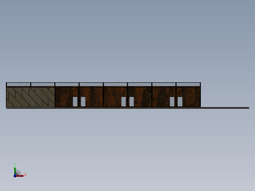 温室蔬菜前视图