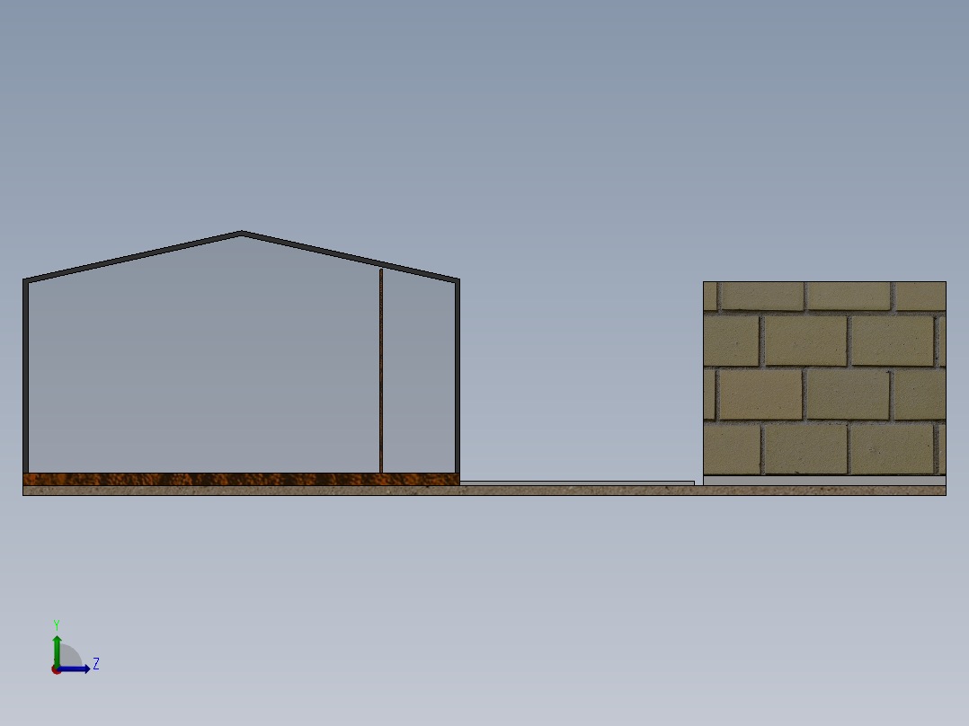 温室蔬菜左视图