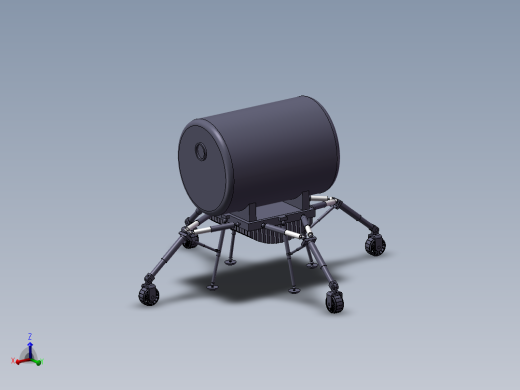 月球登录车软着陆缓冲装置