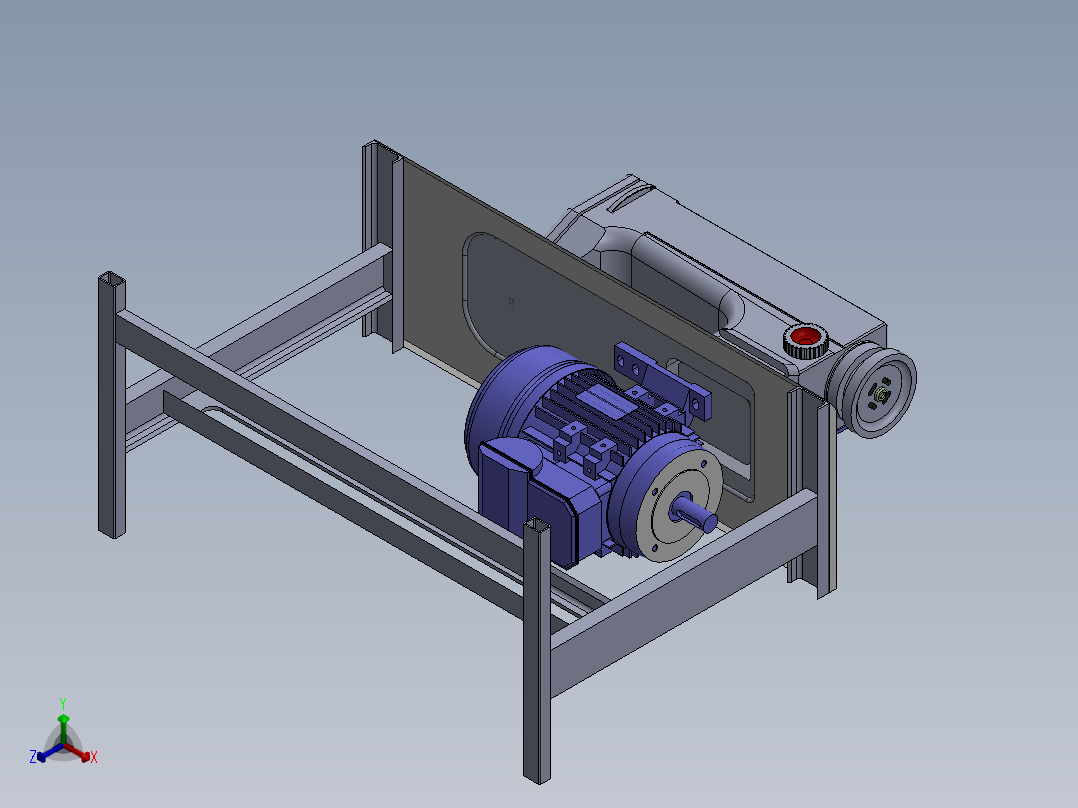缝纫机正等轴测图