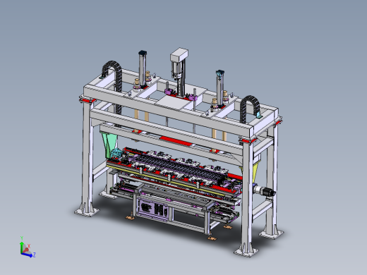 新能源电芯模组翻转机  step格式