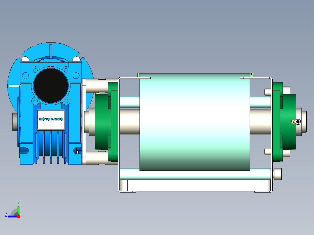 检测输送线右视图