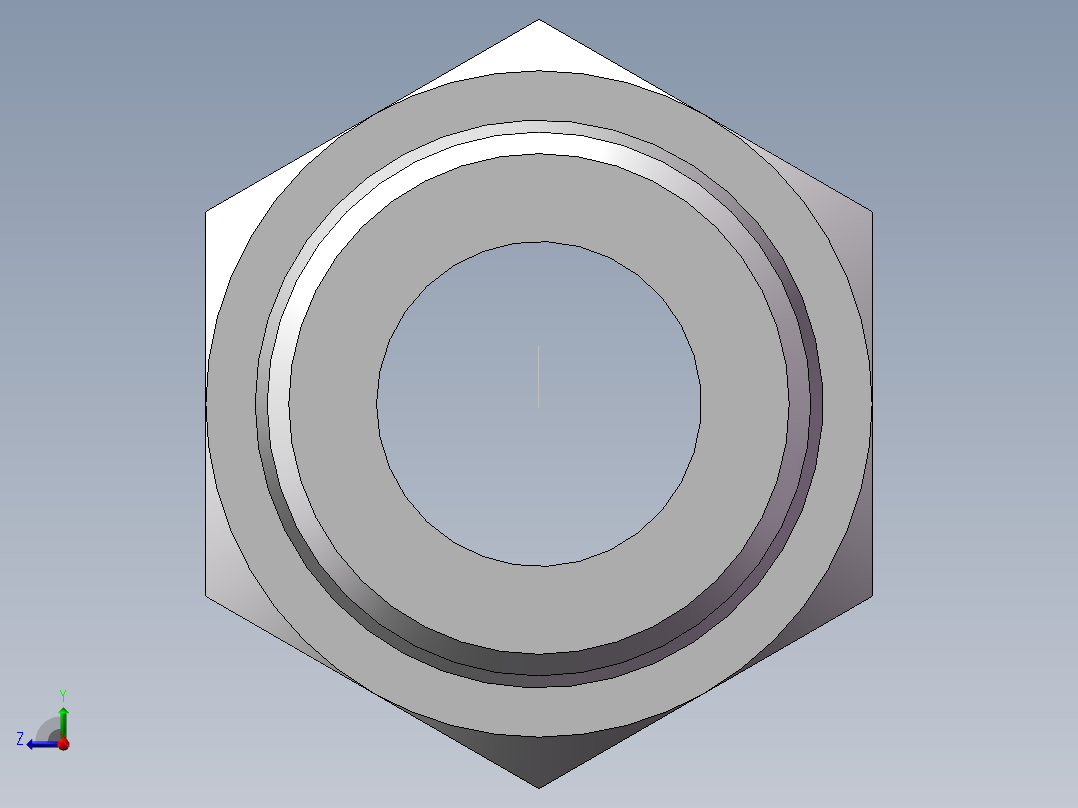 英制锥管螺纹直接头、1DT-36-16SP右视图