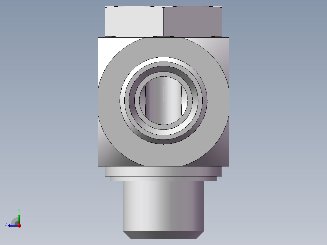 高压铰接式90度接头、1CI-18-B06右视图