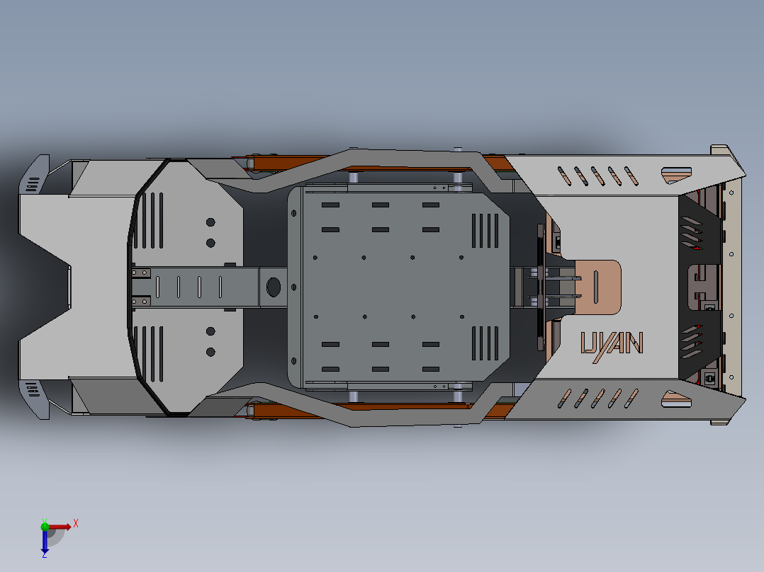 A3003929-履带车带机械臂俯视图