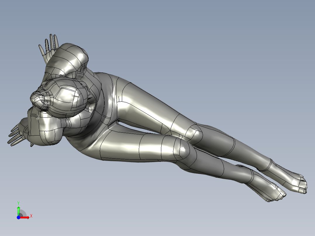 人体模型(114)前视图