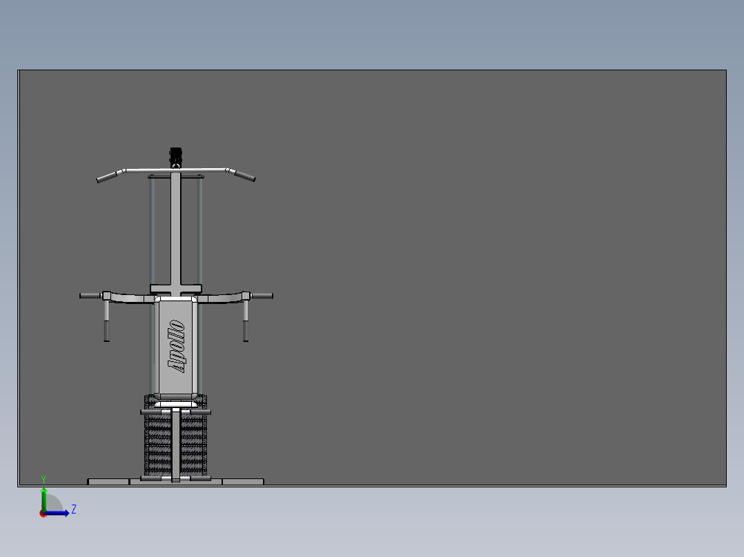 健身器材(4)左视图