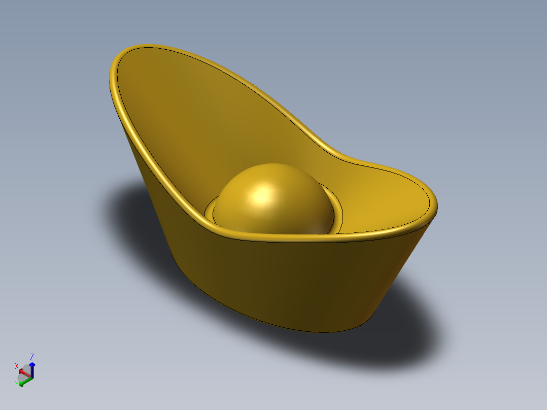 金元宝正等轴测图