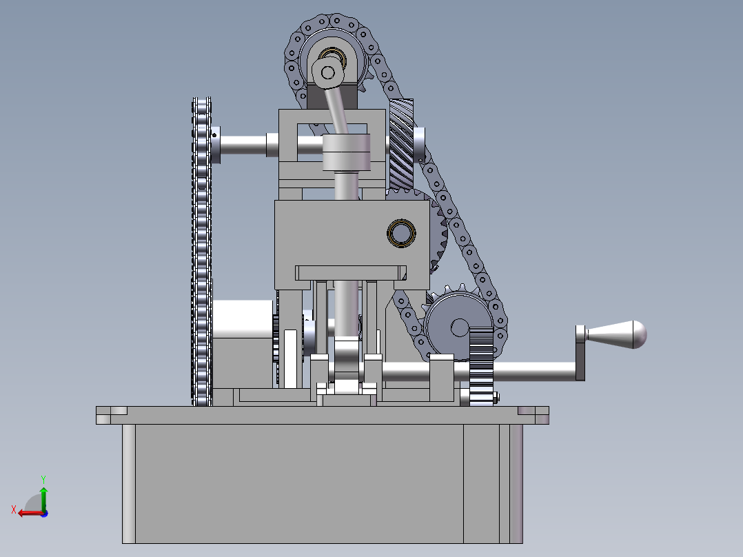 插齿机设计（以Y3150为基础）【含三维sw】后视图