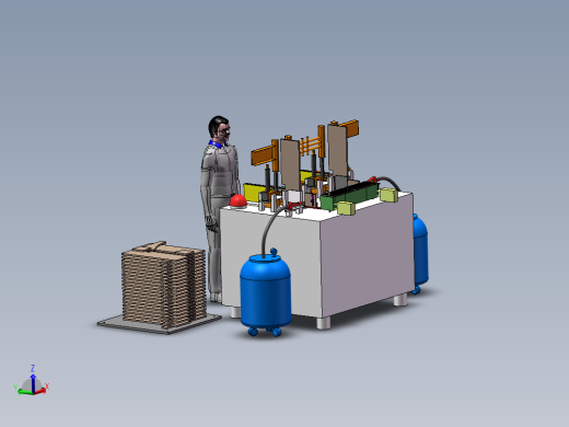 木板拼接半自动方案