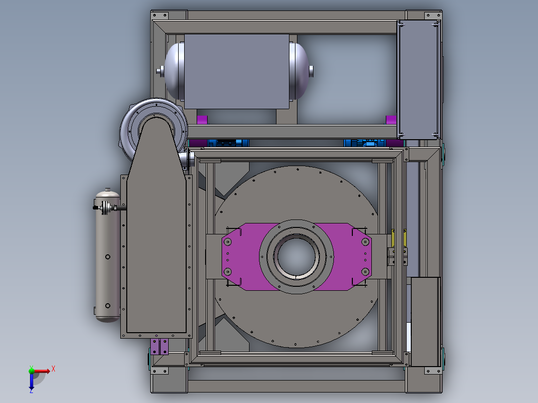 单斗配料车俯视图