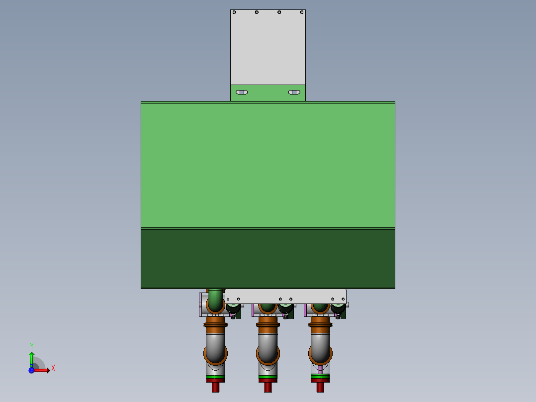 灌装头机构  SW18前视图