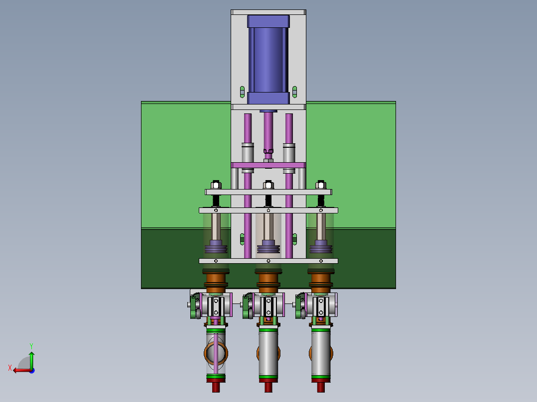 灌装头机构  SW18后视图