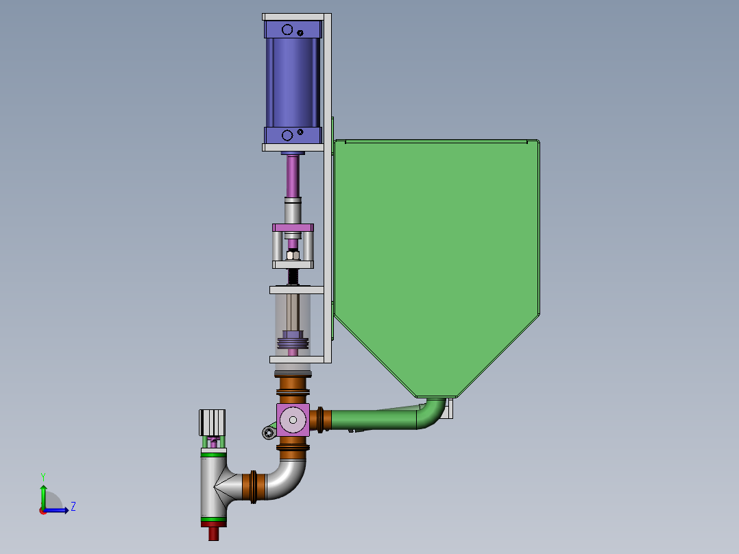 灌装头机构  SW18左视图