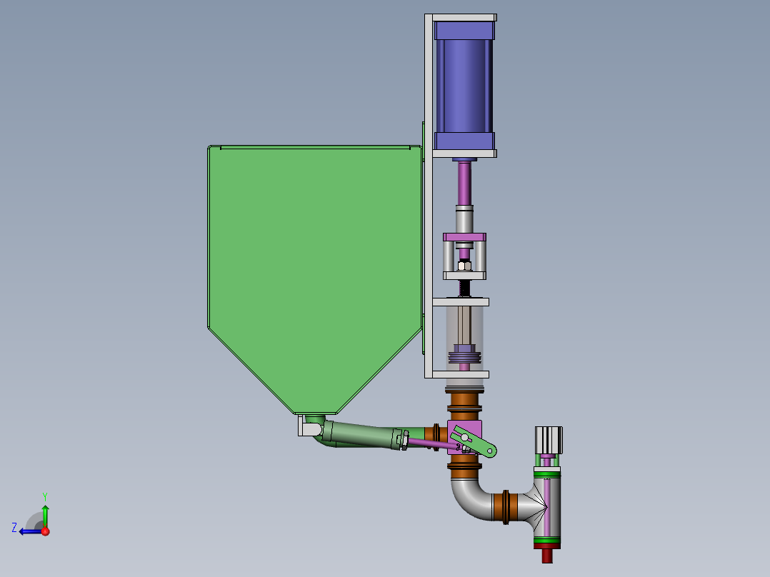 灌装头机构  SW18右视图