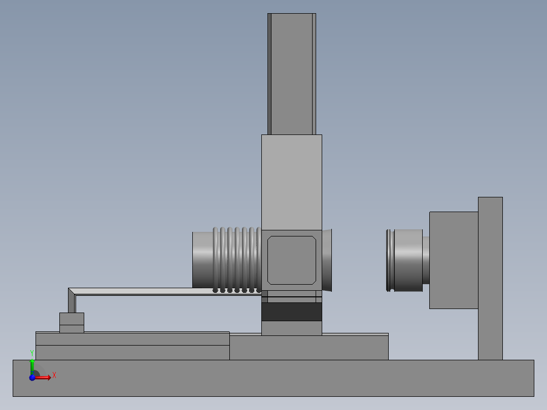 单向器装配工装前视图