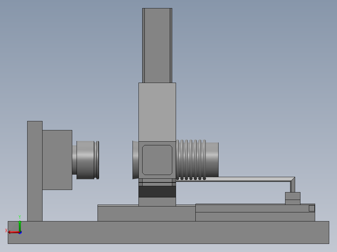 单向器装配工装后视图