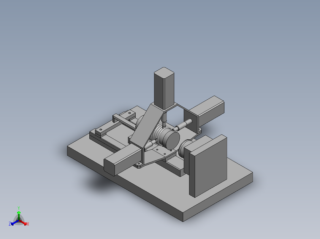 单向器装配工装正等轴测图