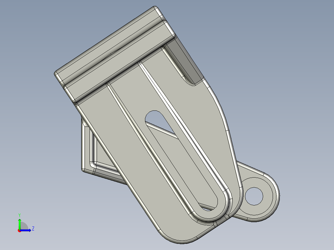 110403-00623 01 BRACKET,ALTERNATORIDLE PULLEY Released P Linrui Chen左视图