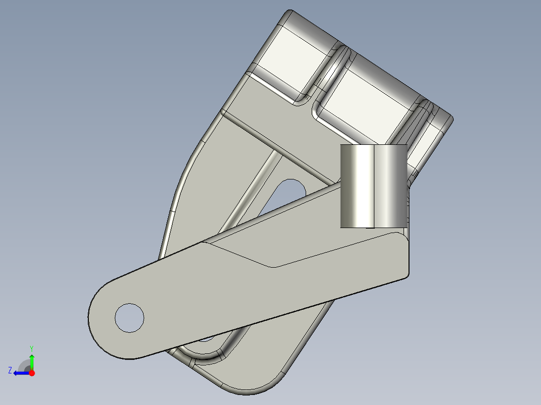 110403-00623 01 BRACKET,ALTERNATORIDLE PULLEY Released P Linrui Chen右视图