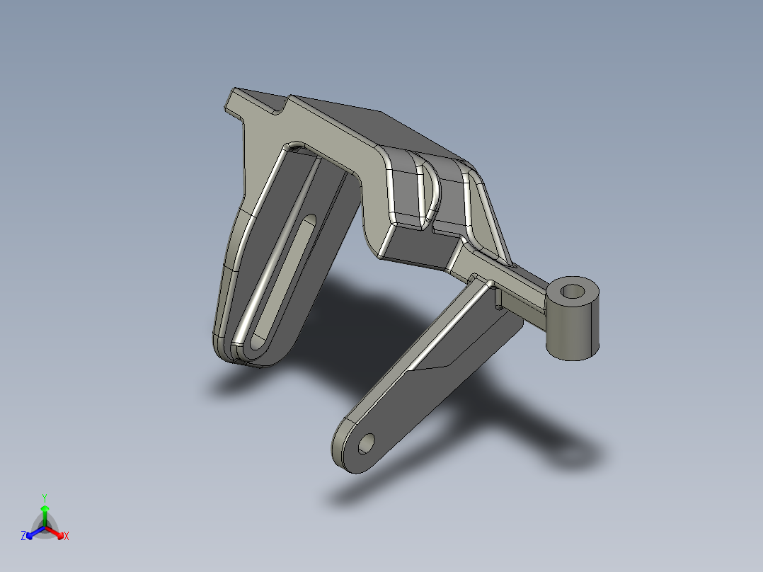 110403-00623 01 BRACKET,ALTERNATORIDLE PULLEY Released P Linrui Chen正等轴测图