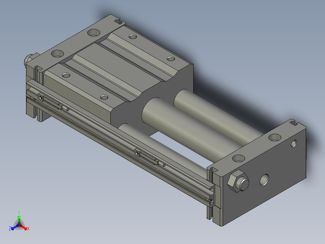 CY1S20-100Z-CY1S20-100Z正等轴测图