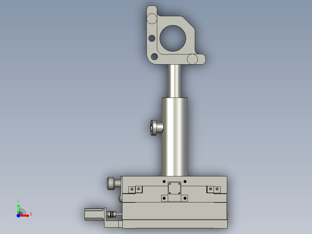 可调节反射镜前视图
