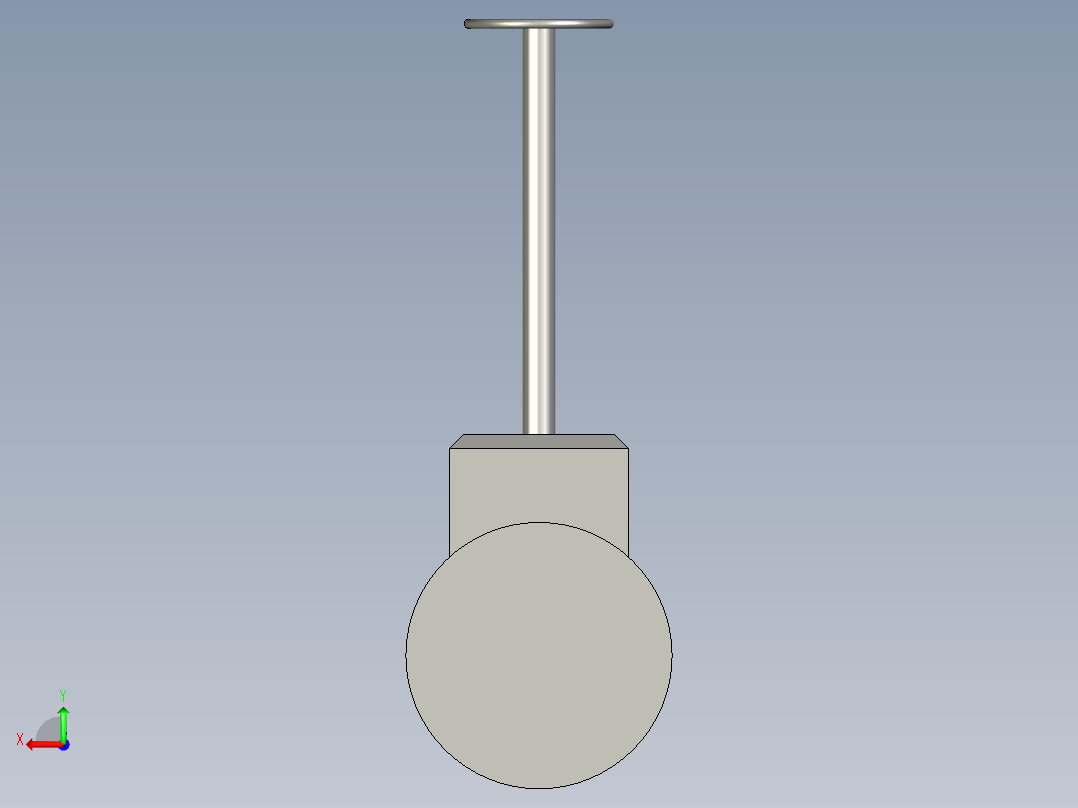 ASG-0024DN150闸阀BCD-as后视图