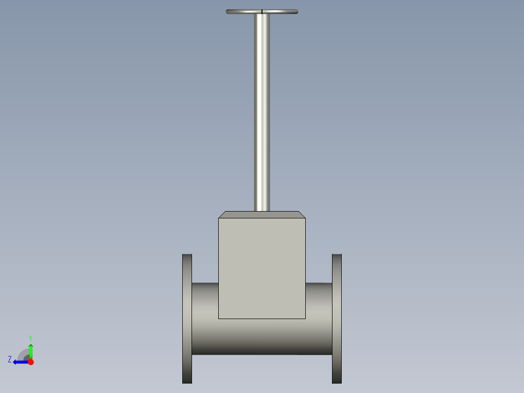 ASG-0024DN150闸阀BCD-as右视图
