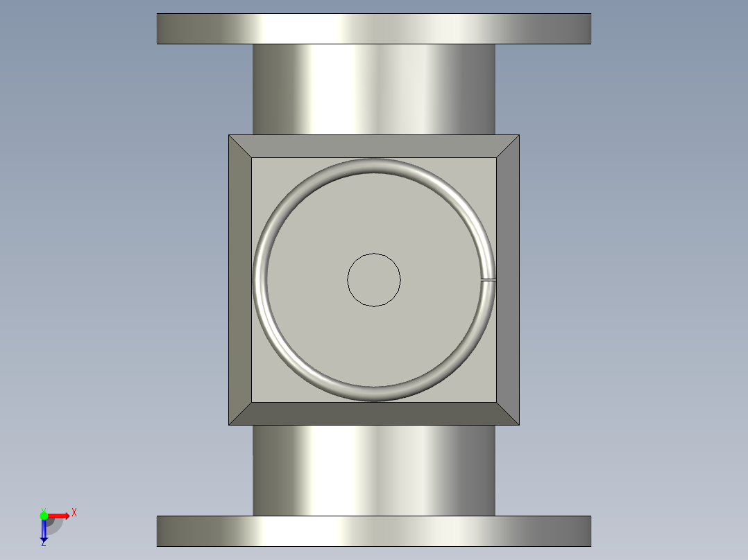 ASG-0024DN150闸阀BCD-as俯视图