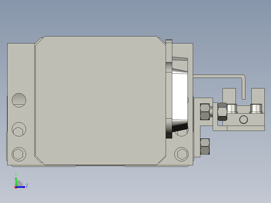 as单轴驱动模组Y轴LXM3010_A2_AM10_3_2_R_600左视图