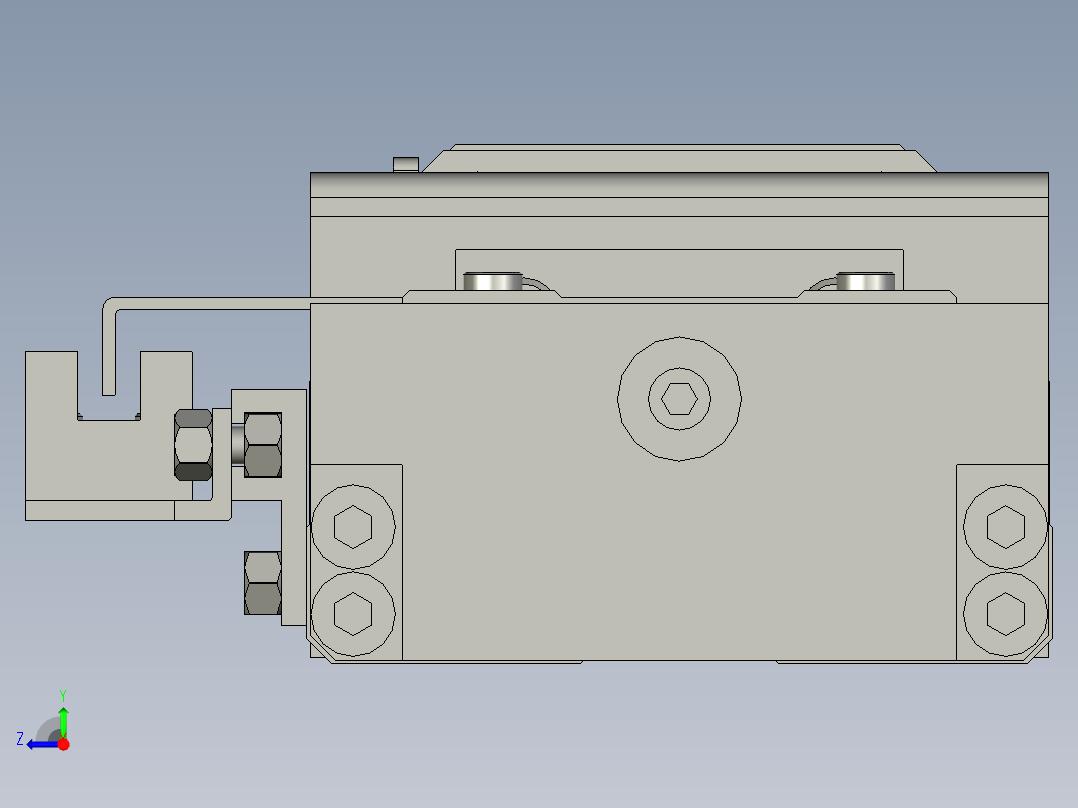 as单轴驱动模组Y轴LXM3010_A2_AM10_3_2_R_600右视图