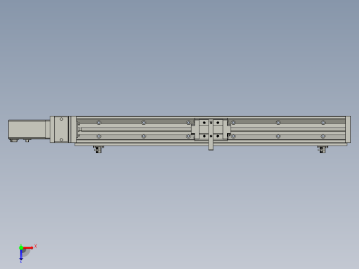 as单轴驱动模组Y轴LXM3010_A2_AM10_3_2_R_600俯视缩略图