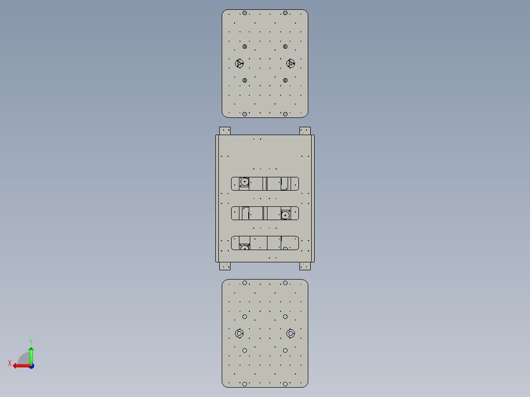 双层对接机构V02V01V0V11后视图