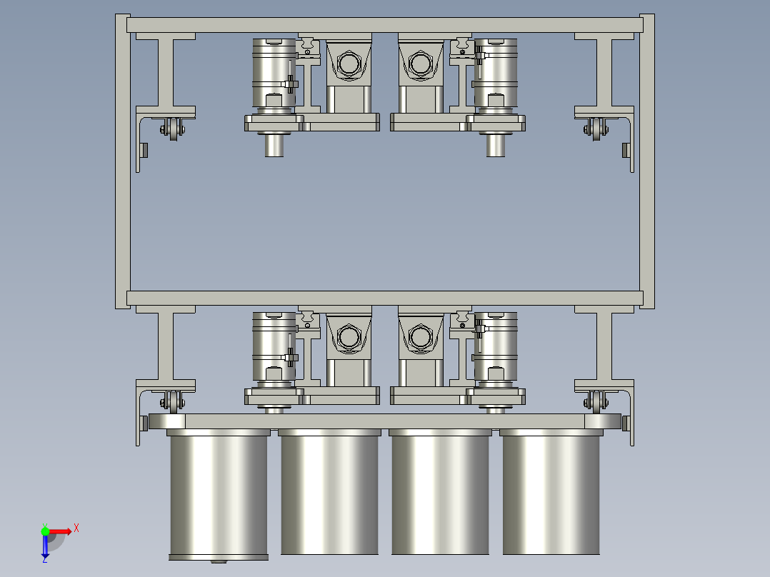 双层对接机构V02V01V0V11俯视图