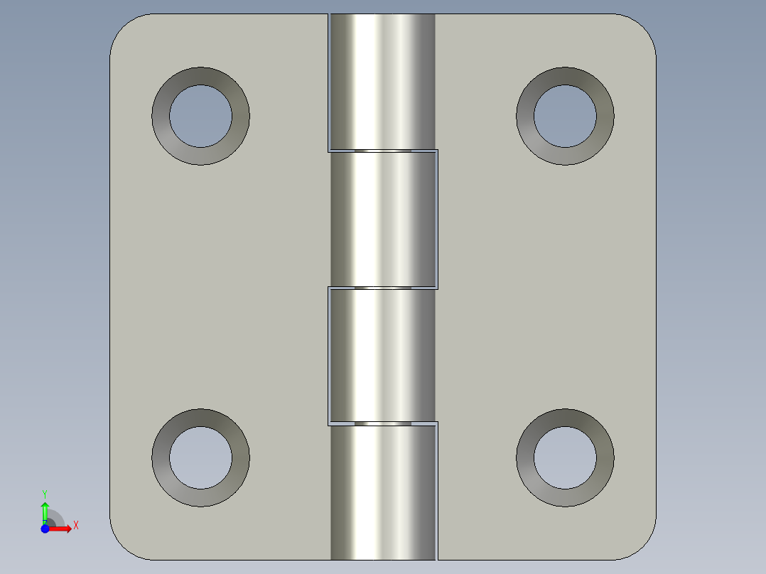 不锈钢蝶形铰链SHHPSD-2MISUMI前视图