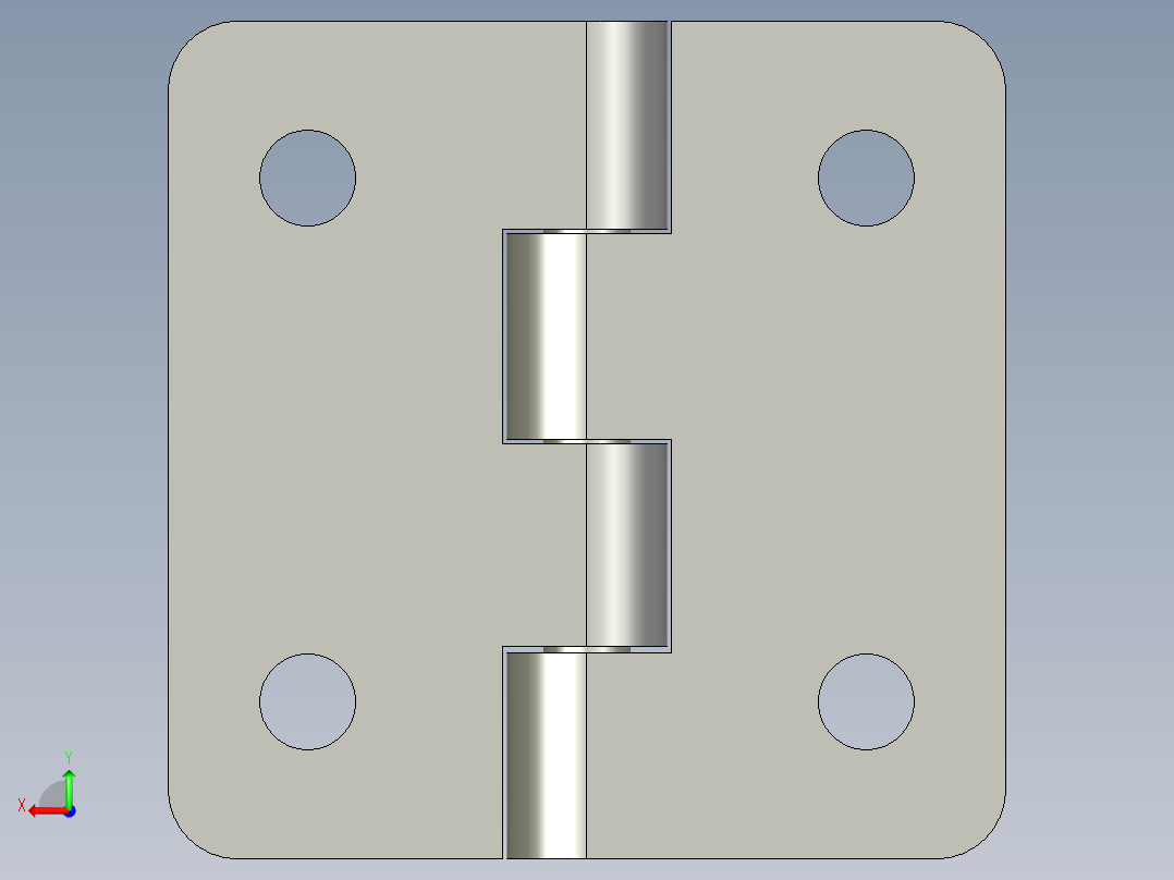 不锈钢蝶形铰链SHHPSD-2MISUMI后视图