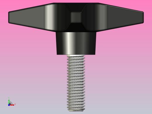 手柄螺母M8x25前视缩略图